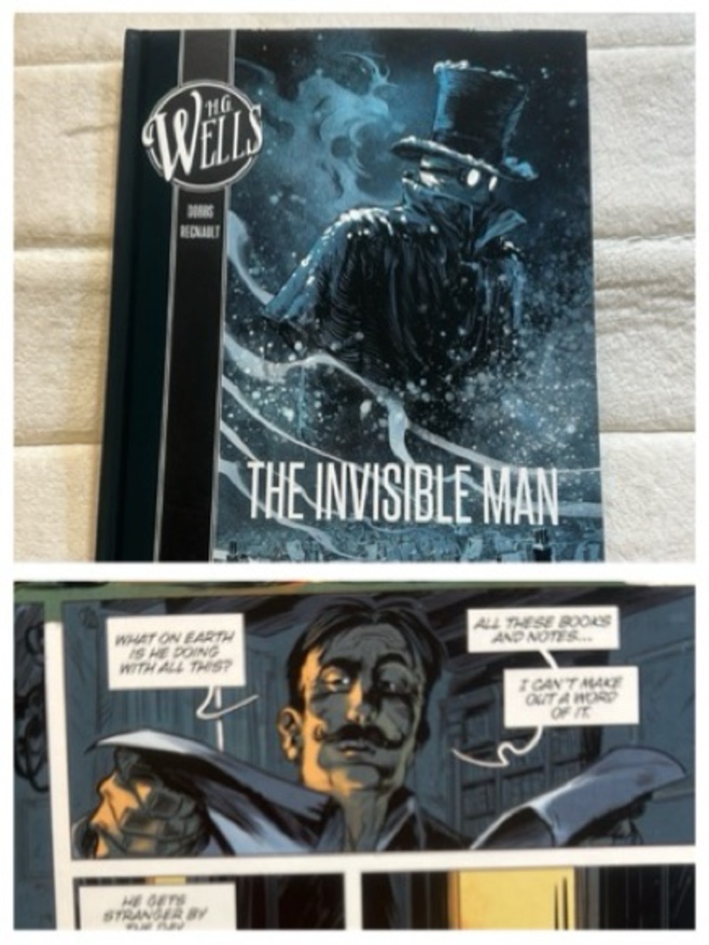 Science fiction. The invisible man graphic novel. Reluctant reader book